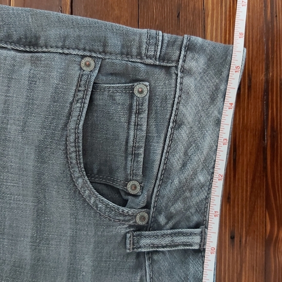 Sz 8 AE jeans straight super stretch grey mid rise American Eagle gray - Picture 7 of 7